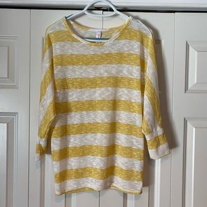 Pink Blush Maternity Striped Top